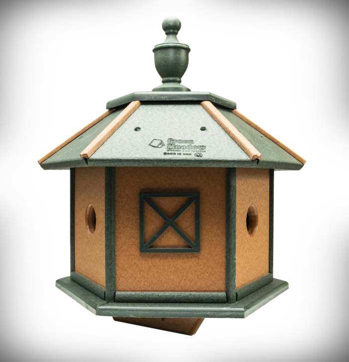Amish Recycled Poly 3-Room Gazebo Bird House